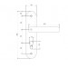 Ручка на планке Apecs HP-55.0623-G (55 мм)