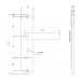 Ручка на планке Apecs HP-77.0323-S-G (77 мм)