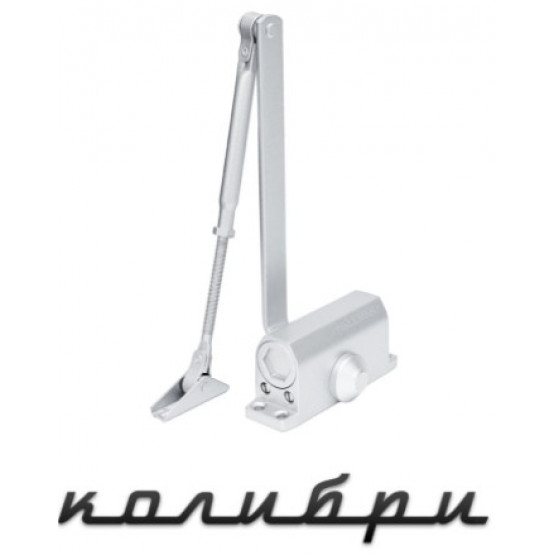 Доводчик NOTEDO DC-030 колибри до 30 кг (серебро)