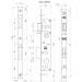 Замок врезной Kale 153/P 20 мм (никель)