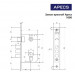 Замок врезной Apecs 1000/60-CR