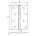 Петля разьемная Apecs 100*70-B-STEEL-NIS-R (никель)