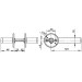 Ручка на розетке Fuaro H-0661-CP (хром)