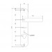 Ручка на планке Apecs HP-42.0101-S-C-G-L левая (42 мм)