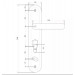Ручка на планке Apecs HP-80.1923-C-CR-R правая (80 мм)