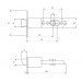 Защелка Apecs 6072-01-G фиксатор/ключ (золото)