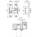 Петля скрытой установки Armadillo с 3D-регулировкой Architect 3D-ACH 40 SN правая (матовый никель)